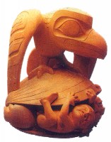 El cuervo es el Creador del Universo y del hombre para los indios de América del Norte.